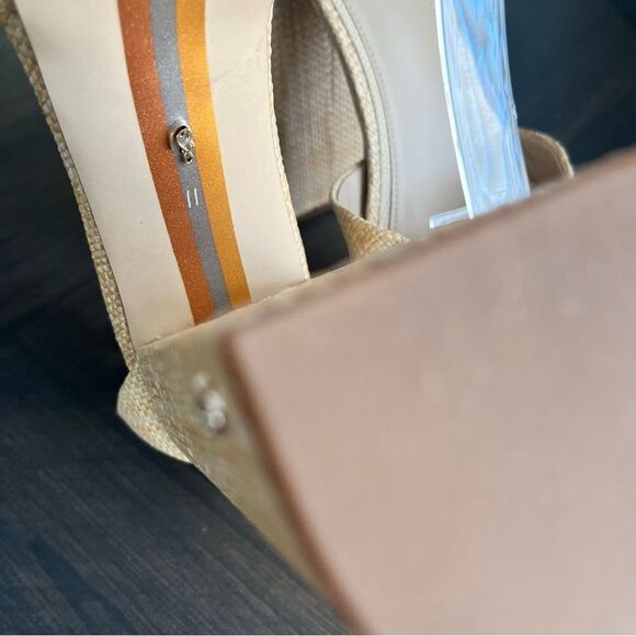 SAM EDELMAN Kori Platform Peep Toe Heels in Beechwood Size 11 NEW - Picture 16 of 17